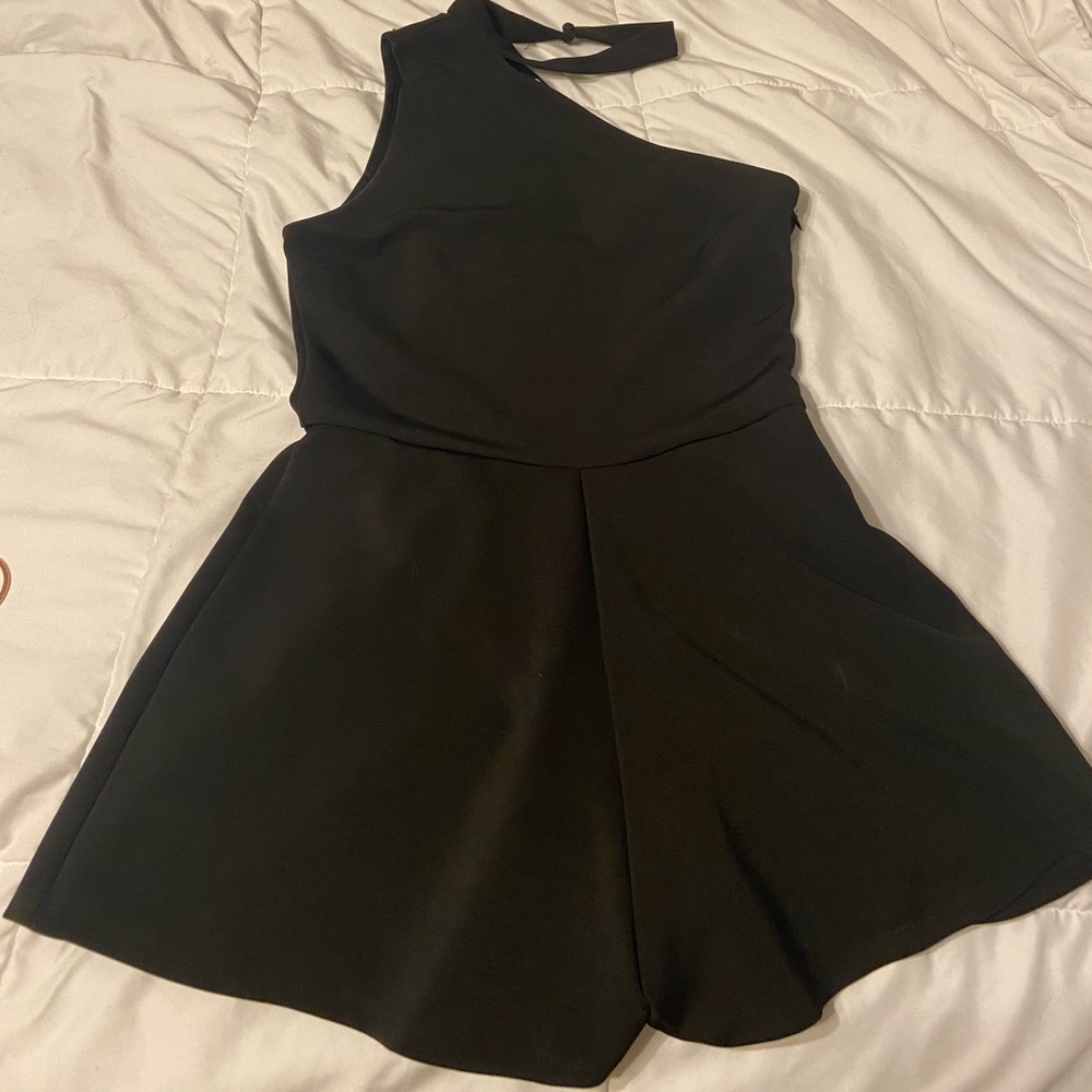 She + sky black romper size small - like new